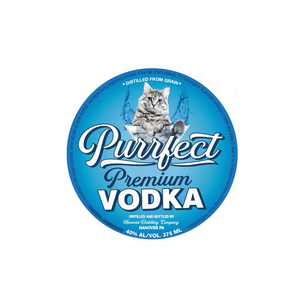 Cute design with the title 'Cute Vodka label'