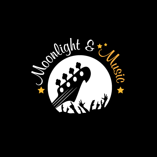 Club logo with the title 'A Pop logo for Moonlight & Music'