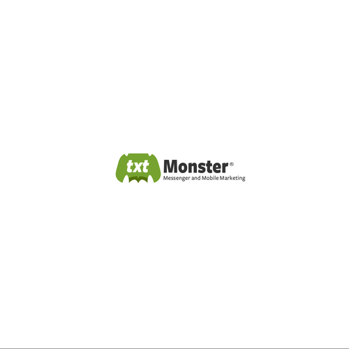 Cute messages logo with the title 'Monster Messenger'