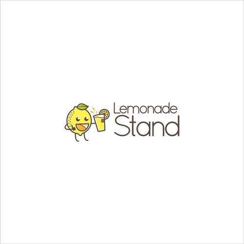 Lemonade logo with the title 'Lemon Logo for Lemonade Stand'