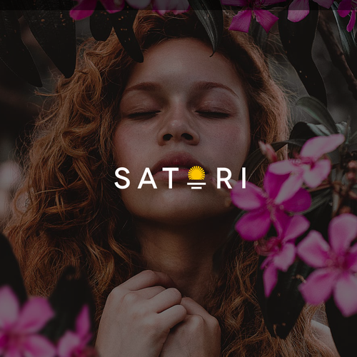 White and yellow logo with the title 'Sun inspired Wellnes logo'