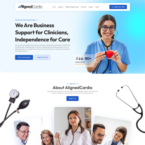 Doctor website with the title 'Cardiology Services Provider '