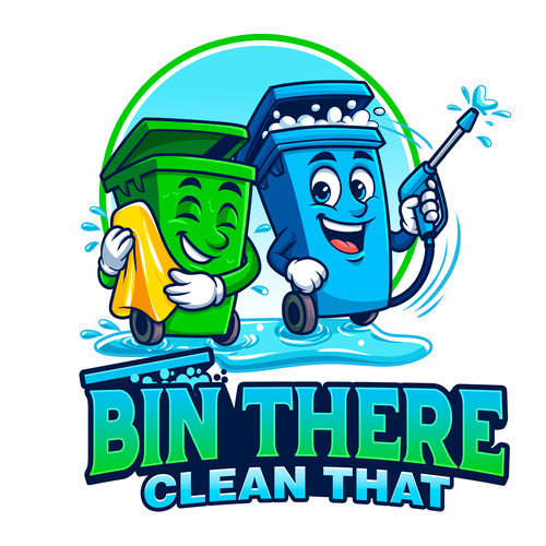 Washing logo with the title 'mascot and logo'