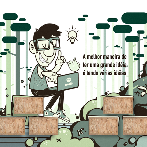 Graffiti design with the title 'Brazilis'