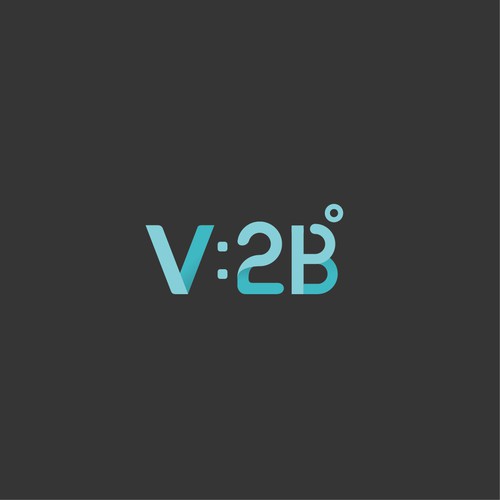 Vitamin logo with the title 'Scientific logo concept for V2B beverage company'
