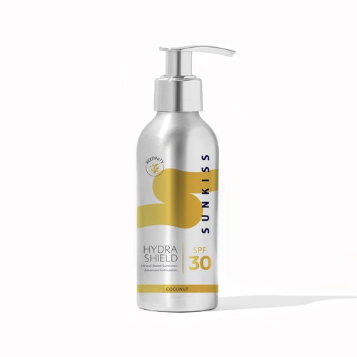 Skincare packaging with the title 'Label Design for skincare brand'