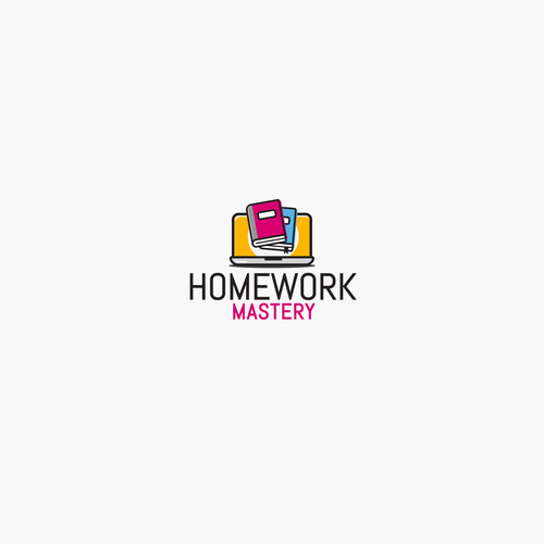 Education logo with the title 'Homework Mastery Logo'