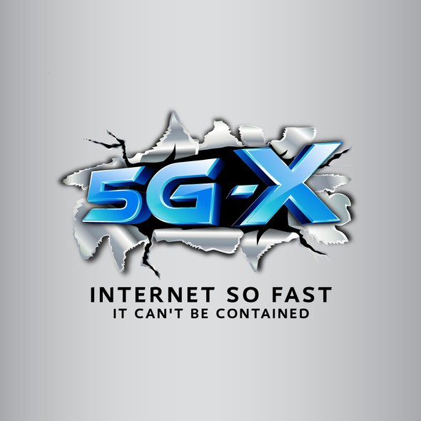 3d design logo with the title '3D logo for 5G-X'
