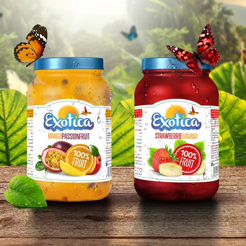 High-end label with the title 'Create an eye catching label, for a Smoothie brand.'