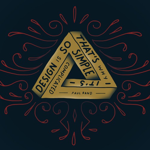 Classic illustration with the title 'quote'