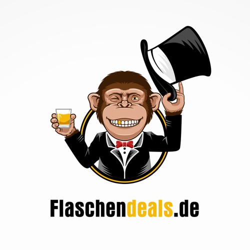 Bourbon logo with the title 'Character logo design concepr for contest'