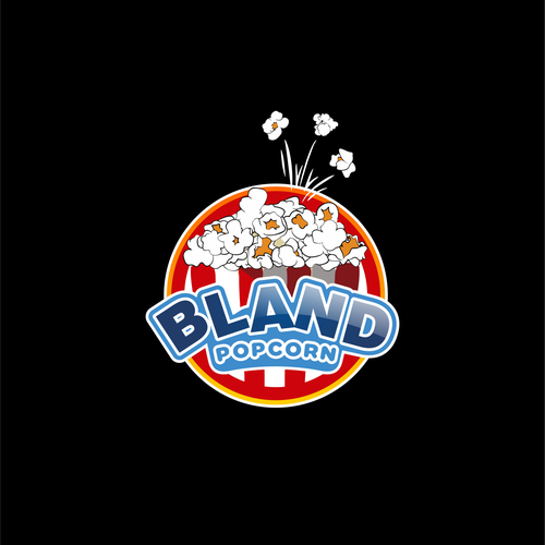 Popcorn logo with the title 'BLAND '