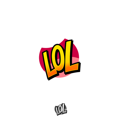 Laughing logo with the title 'LOL Logo'