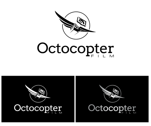 Drone logo with the title 'Wings for aerial filmmaker '