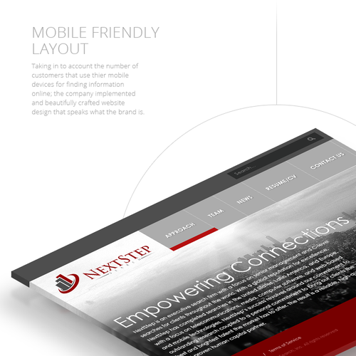 Consultant website with the title 'Consulting Company Website'