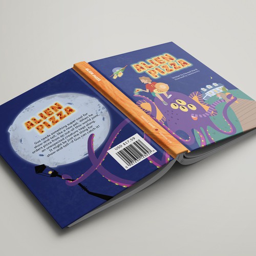 Alien artwork with the title 'Alien Pizza'