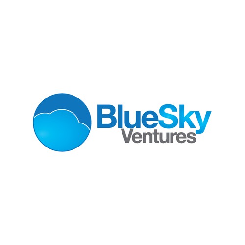 Fundraising logo with the title 'New Logo - BLUE SKY VENTURES'
