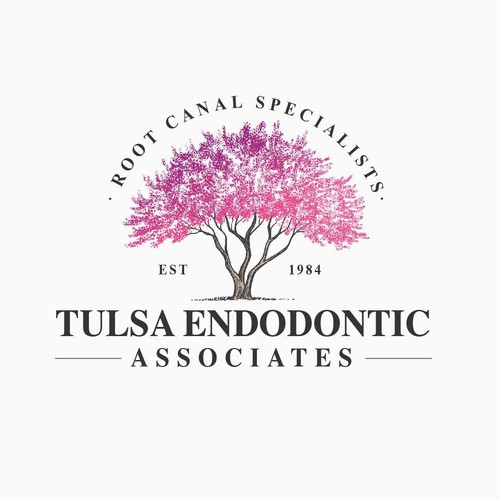Hand-drawn brand with the title 'Tulsa Endodontic'