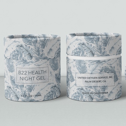 Natural cosmetics packaging with the title 'Luxury Cosmetics Box'