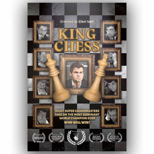 Chess design with the title 'Entry Design for Movie Poster Contest'