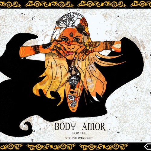 Contemporary artwork with the title 'body amor'