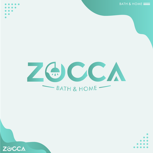 Bathtub logo with the title 'Zocca Logo Design'