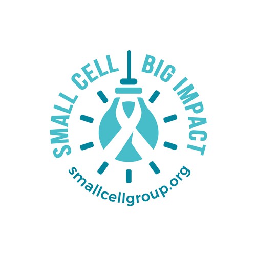 Ribbon logo with the title 'SMALL CELL BIG IMPACT'