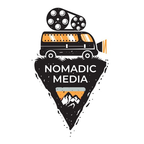 Cinema logo with the title 'nomadic media '