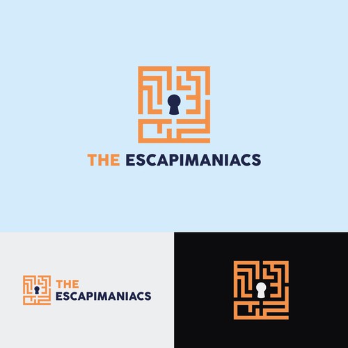 Escape room logo with the title 'Escape Room enthousiasts logo'