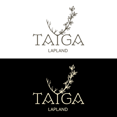 Natural product logo with the title 'Natural cosmetic from Lapland'
