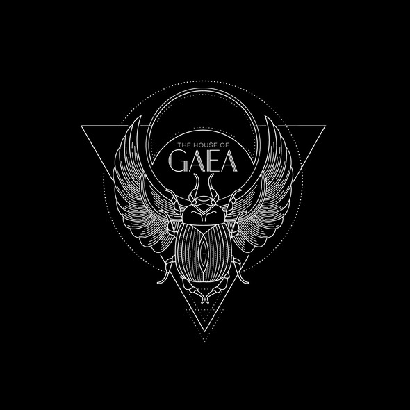 Beetle logo with the title 'Gaea logo'