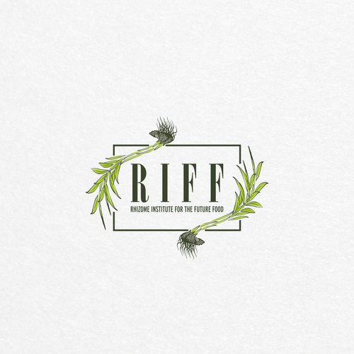 Herbal logo with the title 'RHIZOME'
