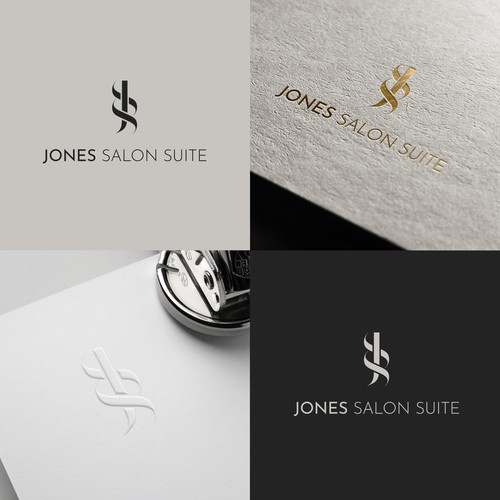 Hair salon design with the title 'Jones Salon Suite'