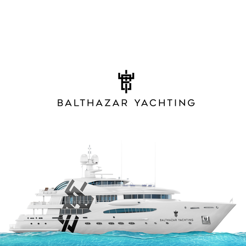 Navy design with the title 'Modern Yachting logo'