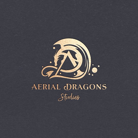 Aerial logo with the title 'Aerial Dragons Studio'