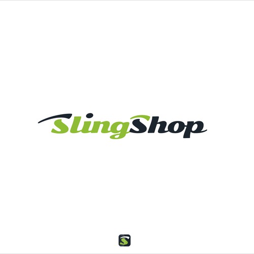 Supply logo with the title '[ Available For Purchase ] -- declined logo proposal for SlingShop'