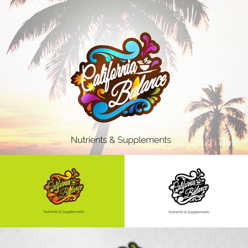 Surf brand with the title 'Logo for California Balance Nutrients'