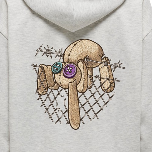 Designer artwork with the title 'Broken Bunny illustration'