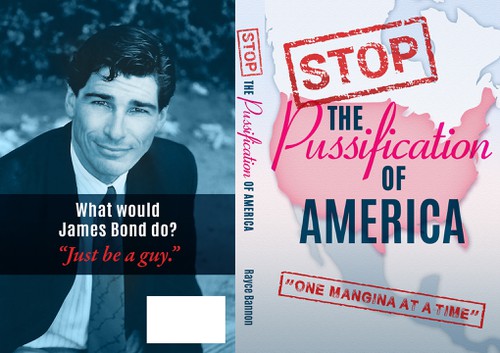 Female book cover with the title 'Book cover for "Stop The Pussification Of America"'