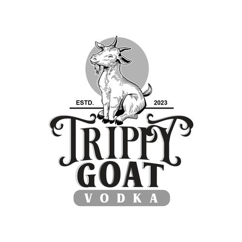 Goat logo with the title 'Logo for Trippy Goat'
