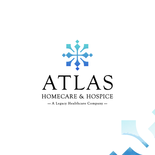 Healthcare logo with the title 'Atlas HomeCare & Hospice'