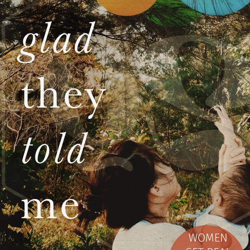 Photography book cover with the title 'Cover for Essay Collection about Motherhood'