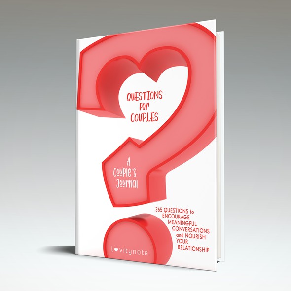 White background design with the title 'Whimsical cover for a couples journal'