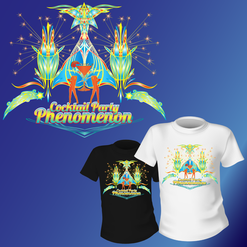 Dance t-shirt with the title 'Psychedleic artwork for an up-and-coming band'