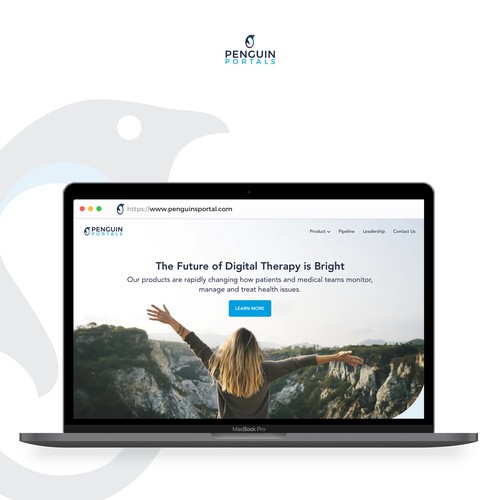 Penguin logo with the title 'Minimal Penguin Logo '