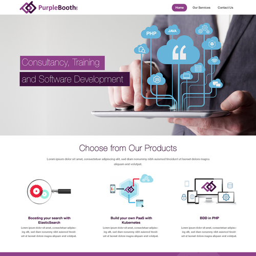 IT website with the title 'technology'