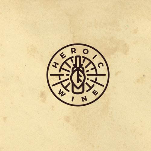 Oil logo with the title 'Unused Minimal and Vintage Wine Logo Design'