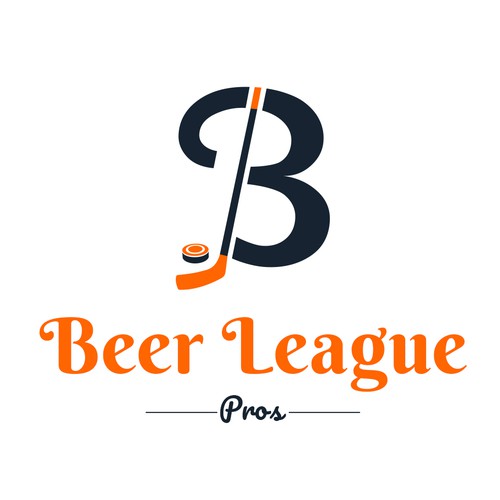 Pictorial logo with the title 'Iconic logo for Beer League Pros'
