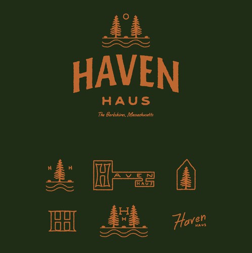 Airbnb design with the title 'Haven Haus Logo Design'