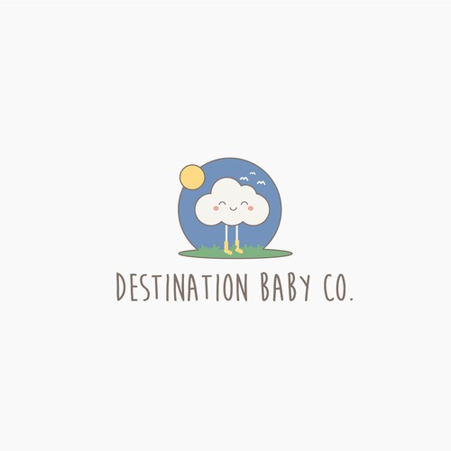 Beautiful logo with the title 'beautiful logo for the baby/kids company'